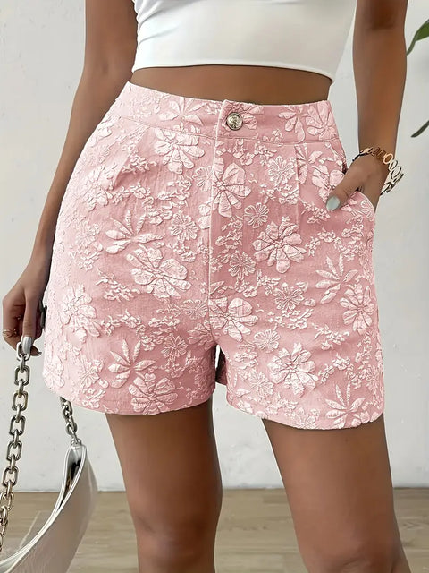 Honora - Elegante lässige Shorts mit Blumenmuster für Damen