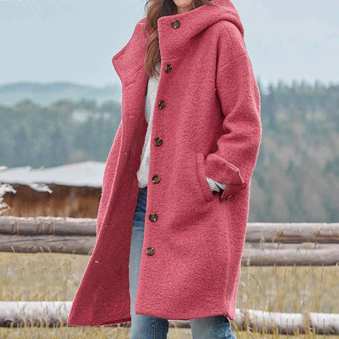 Linda - Stilvoller warmer Trenchcoat aus Wollmischung