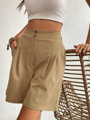 Agatha - Shorts mit hoher Taille und weitem Bein