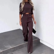 Vera - Crop Top und lange Hose Set für Frauen