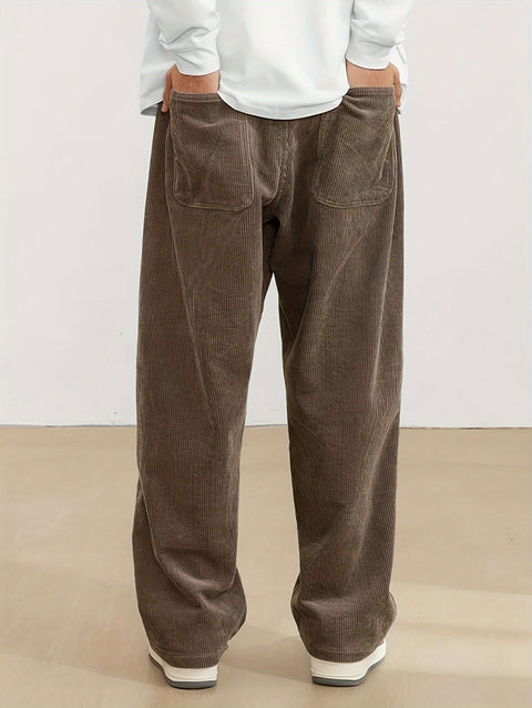 Herren Cordhose mit Taschen - Braun