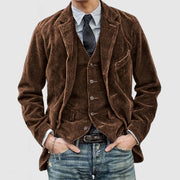 Vigil - Herren Vintage Kord Revers Jacke