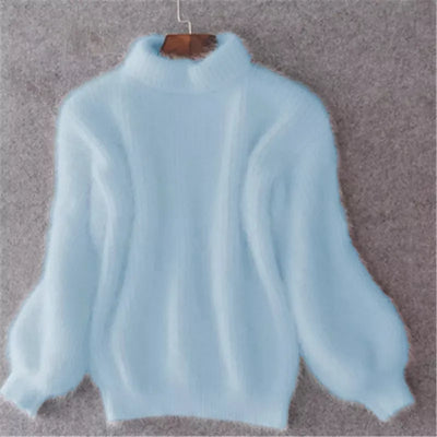 Winnet - Flauschiger Rollkragenpullover aus Strick