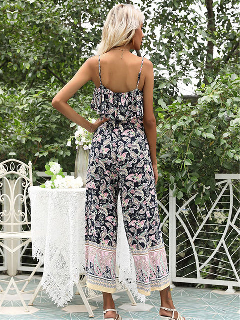 Felicity - Bedruckter Jumpsuit mit Blumenmuster