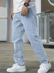 Levi - Männer Baumwolle Schräge Tasche Straight Leg Jeans