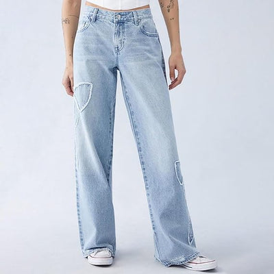 Frances - Baggy Pants mit bestickter Schleife