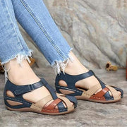 Marta - Retro-Sandalen mit runder Spitze für Damen