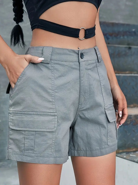 Rosamund - Cargo-Shorts mit hoher Taille für Damen