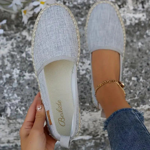 Ursla - Espadrilles flache leichte Canvasschuhe