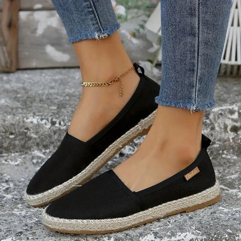 Ursla - Espadrilles flache leichte Canvasschuhe