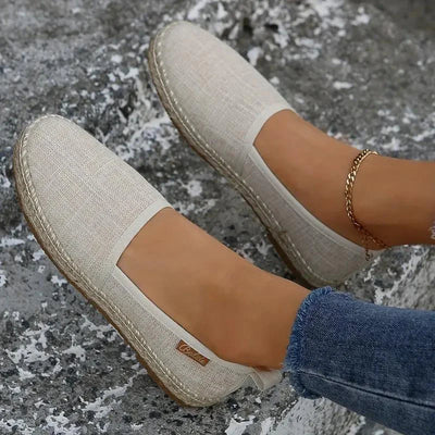 Ursla - Espadrilles flache leichte Canvasschuhe