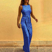 Anaya - Ärmelloser Jumpsuit mit Pailletten