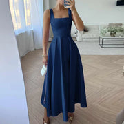 Magdalena - Modernes ärmelloses Maxikleid mit hoher Taille für Frauen