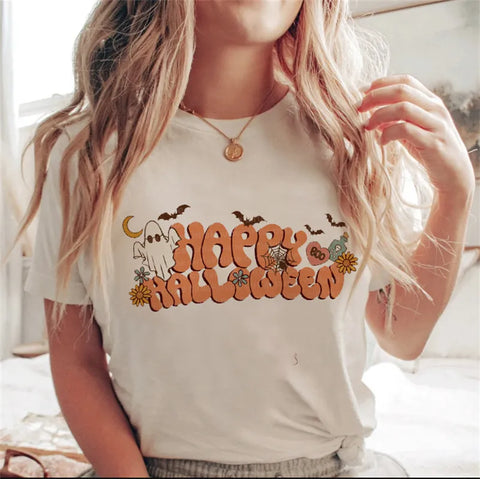 Doris - Modisches Herbst-Halloween-T-Shirt