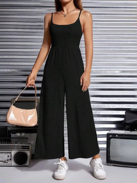 Aurelia - Ärmelloser Jumpsuit mit weitem Bein