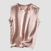 Harlyn - Ärmelloses Seidensatin-Top