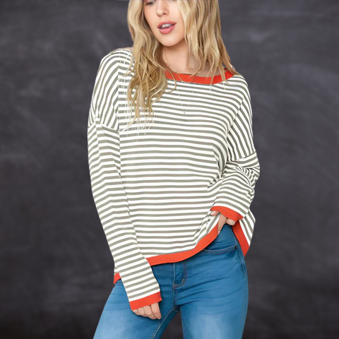 Marjorie - Gestreifter Pullover