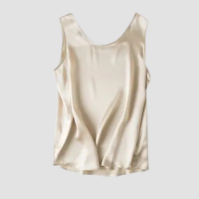 Marilyn - Ärmelloses Seidensatin-Top