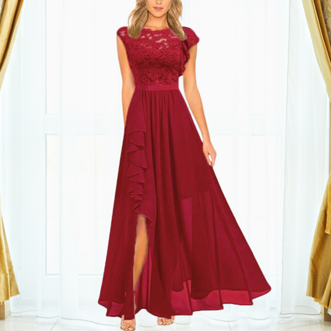 Amelie - Elegantes langes Maxikleid aus Spitze