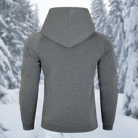 Vito - Herren Fleece-Kapuzenpullover mit Reißverschluss