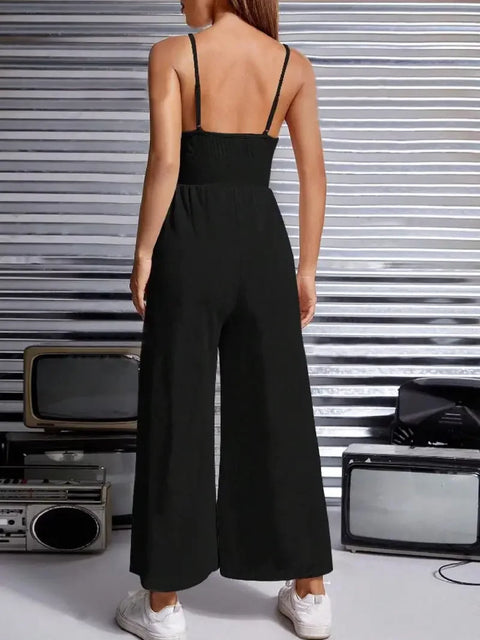 Aurelia - Ärmelloser Jumpsuit mit weitem Bein