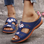 DIANA - Orthopädische Retro Blumen Sandalen