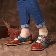 CHLOE - Vintage Leder böhmische flache Schuhe