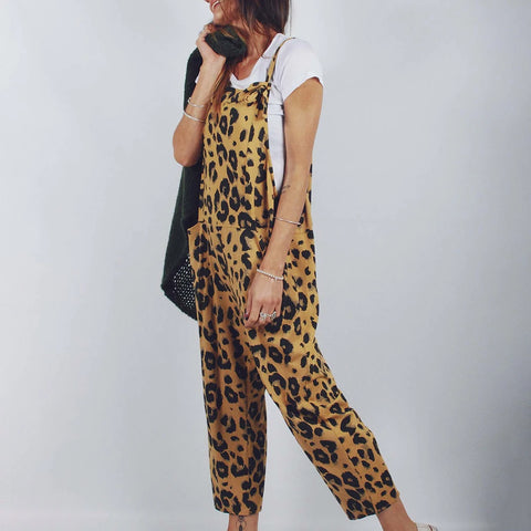 BELLA - Bedruckte Leoparden-Jumpsuits