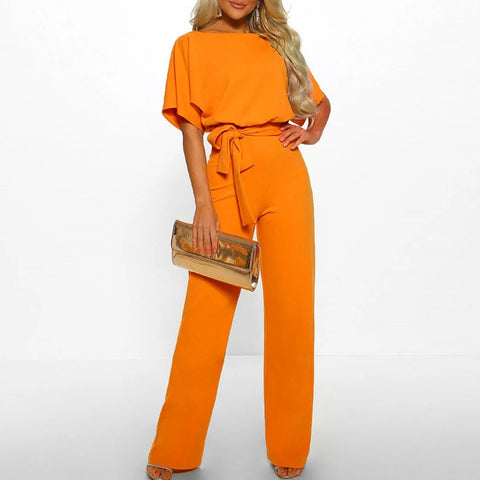 Eliza - Eleganter Jumpsuit mit Bindegürtel