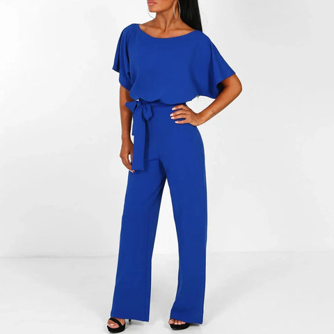 Eliza - Eleganter Jumpsuit mit Bindegürtel