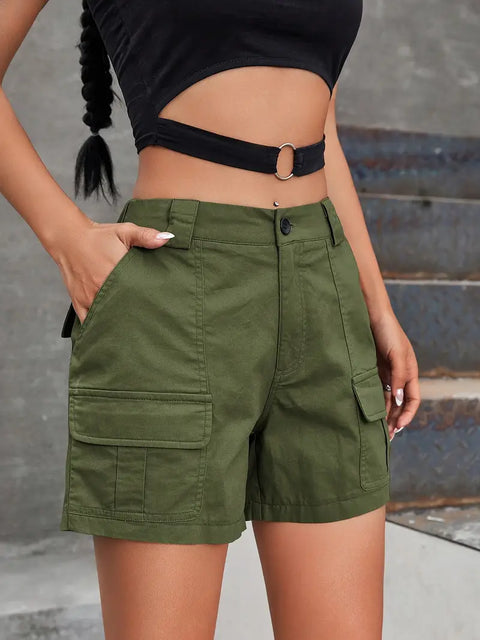 Rosamund - Cargo-Shorts mit hoher Taille für Damen