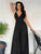 Lillian - Eleganter Bodycon mit V-Ausschnitt und weitem Bein