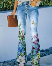 Ada - Jeans mit Blumenmuster