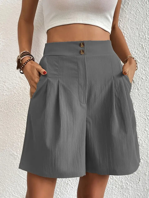 Agatha - Shorts mit hoher Taille und weitem Bein