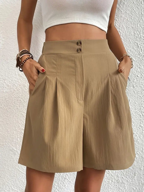 Agatha - Shorts mit hoher Taille und weitem Bein