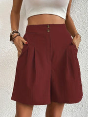 Agatha - Shorts mit hoher Taille und weitem Bein