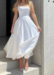 Magdalena - Modernes ärmelloses Maxikleid mit hoher Taille für Frauen