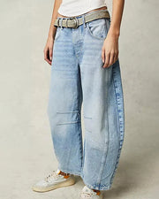 Elizabeth - Mid Rise Barrel Jeans für Frauen