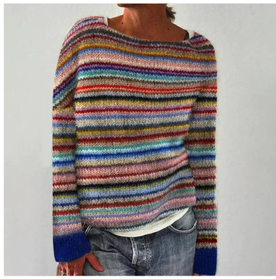 Gia - Modischer Strickpullover mit O-Ausschnitt