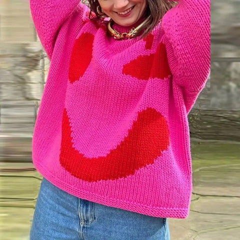 Nancy - Übergroßer Strickpullover für Damen