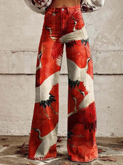 Faye - Hose mit weitem Bein und buntem Print