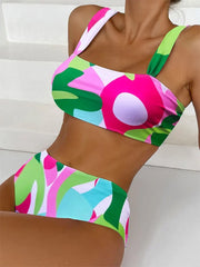 Flora - Bikini-Badeanzug mit hoher Taille