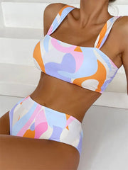 Flora - Bikini-Badeanzug mit hoher Taille