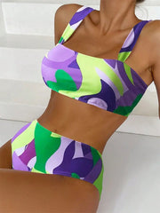 Flora - Bikini-Badeanzug mit hoher Taille