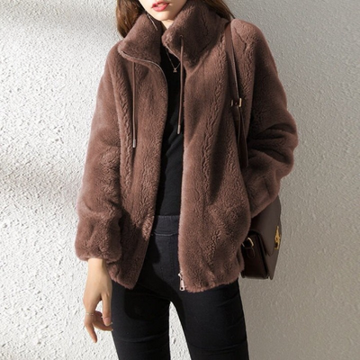 Clarice  - Doppelseitige Fleece-Jacke