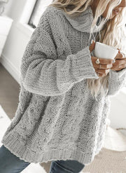 Betty - Oversized-Pullover mit hohem Ausschnitt