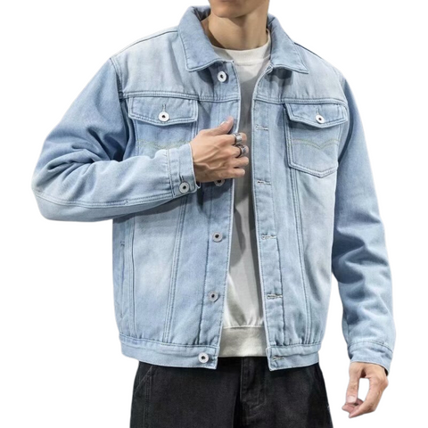 Mode - Winter Herren Denim Jacke