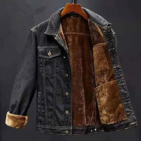 Mode - Winter Herren Denim Jacke