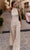 Janice - Luxuriöses, elegantes Oberteil in Weiß und ausgestellte Hose