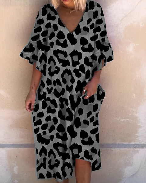 MARIE - Leopardenmuster-Kleid